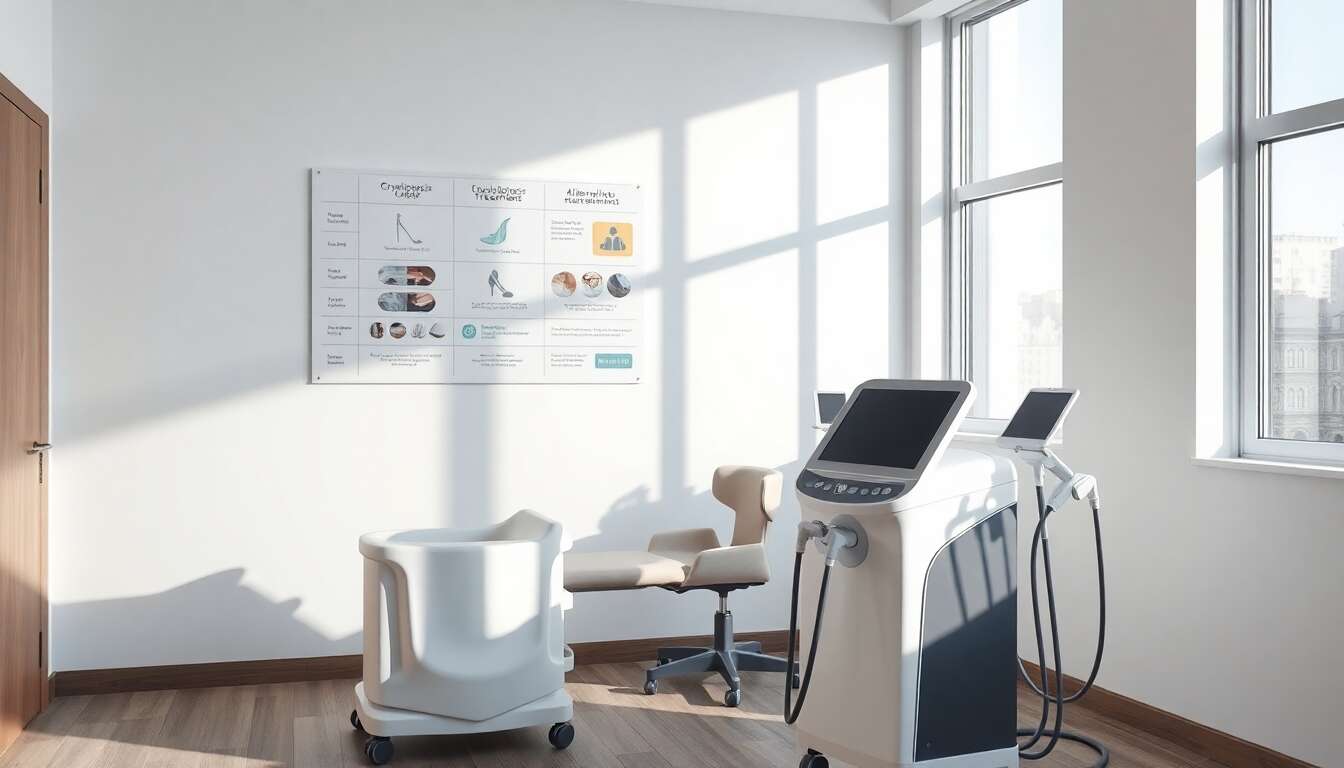 Comparaison des principes de la criolipolyse et des traitements alternatifs