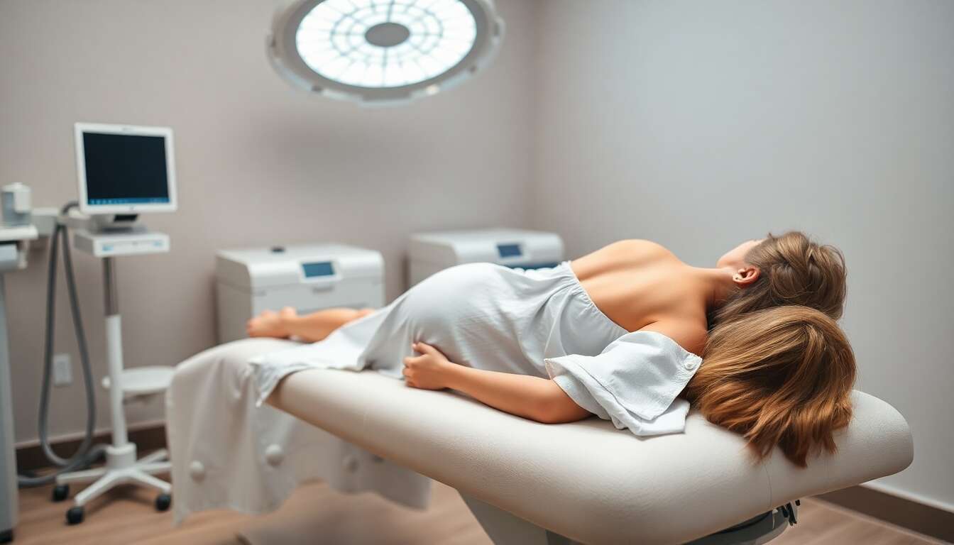 Réduction de la graisse du dos avec la cryolipolyse