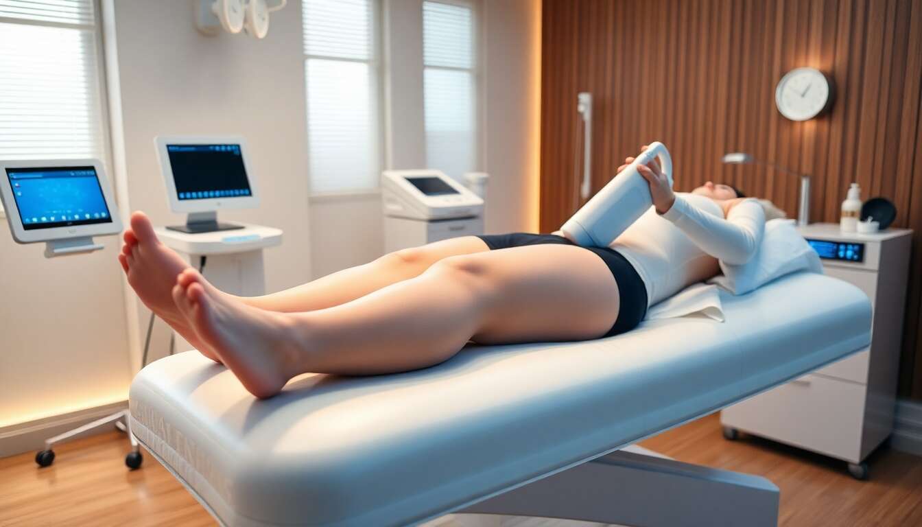 Cryolipolyse des cuisses et des genoux